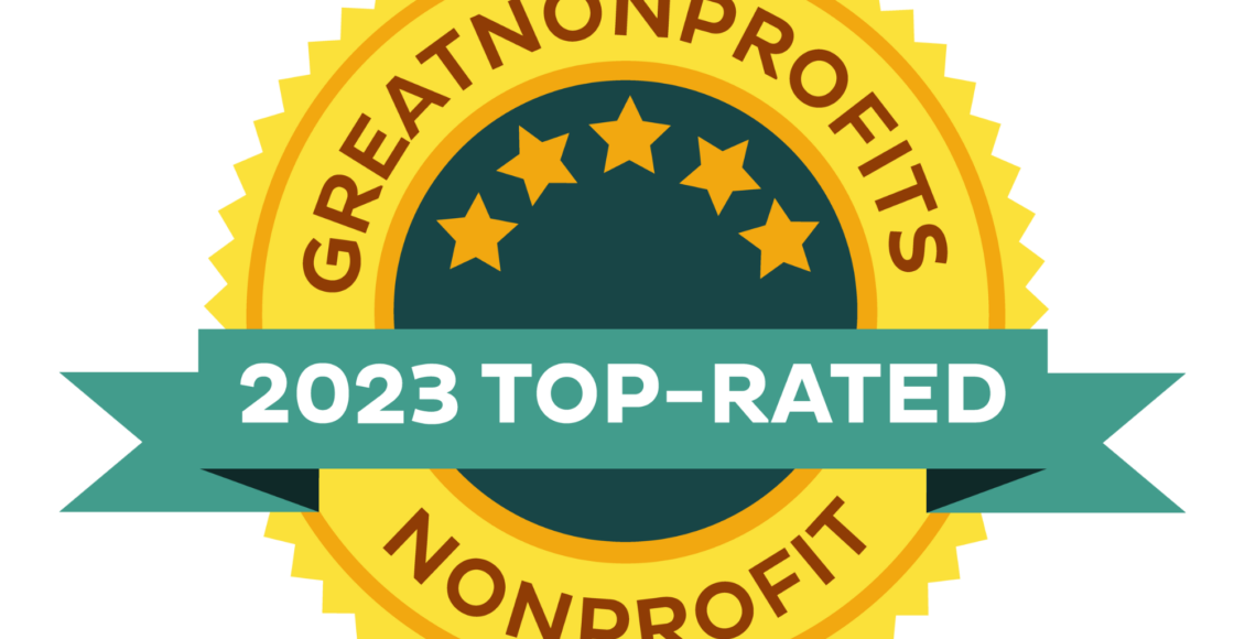 Great Nonprofits Top Rated Badge 2023